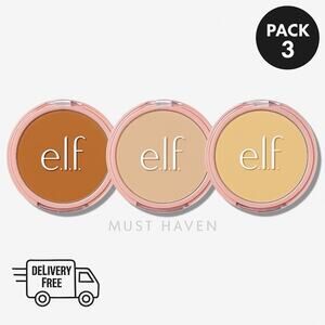 E.l.f. Pressed Powder Pack 3 Fair Warm, Light Neutral, Tan Neutral Warm